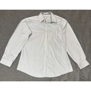 Jhane Barnes Slim Fit 17 34/35 Striped Long Sleeve Shirt